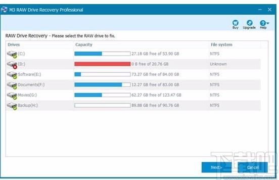 M3 RAW To FAT32 Converter下载,硬盘驱动器修复工具